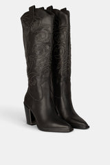 BOTA BORDADOS BLACK TESSA