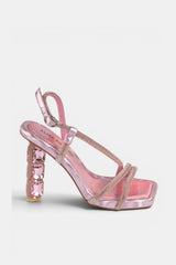 SANDALIA ALTA PINK CECILIA