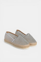 ALPARGATA PLANA SILVER LISA