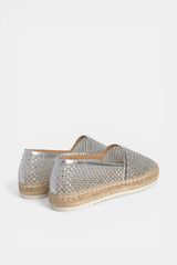ALPARGATA PLANA SILVER LISA