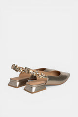 ZAPATO PEDRERÍA BRONCE MINA