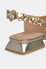 ZAPATO PEDRERÍA BRONCE MINA