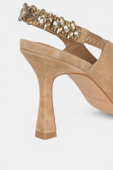 ZAPATO TACÓN PEDRERÍA SAND SULTANA