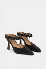 ZAPATO TACÓN PIEDRAS BLACK SADE