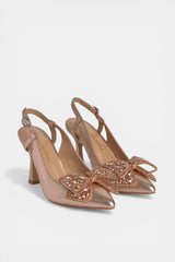 ZAPATO TACÓN LAZO ROSE LOREA