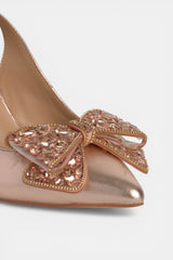 ZAPATO TACÓN LAZO ROSE LOREA