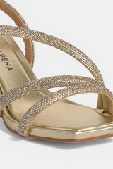 SANDALIA PIEDRAS GOLD LOLA