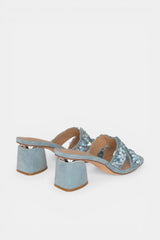 SANDALIA MULE PEDRERÍA LINA