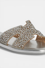 SANDALIA PLANA SILVER LUCIA
