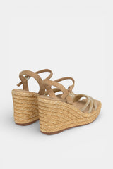 SANDALIA CUÑA TIRAS PEDRERÍA NEREA