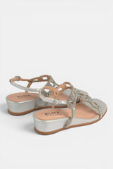 SANDALIA BAJA SILVER CAROLINA